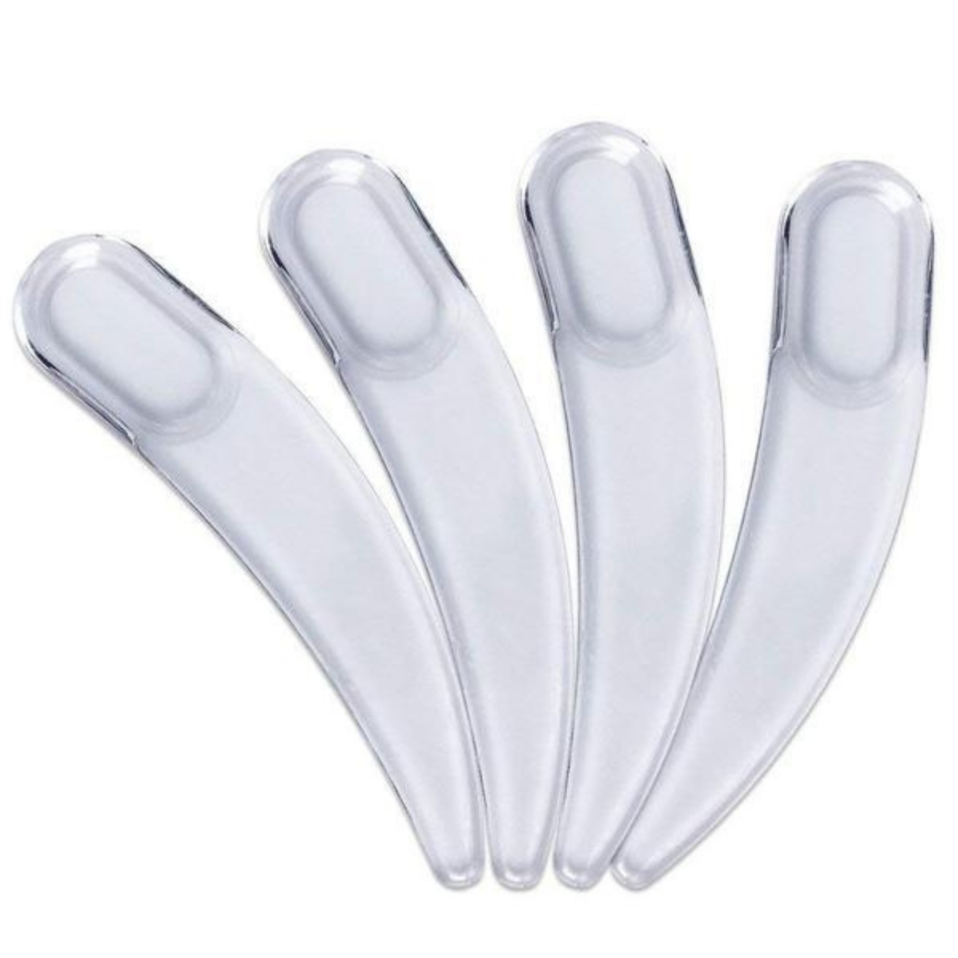 Disposable Polystyrene Boomerang Spatula, Clear 2.4 inch (50pcs/Bag) - Image 2