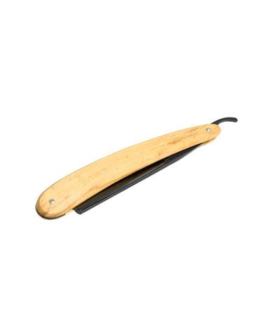 Dovo Straight Razor, "Diamant" 5/8", Carbon Steel, Full Hollow Grind, Black Blade, Olivewood Handle