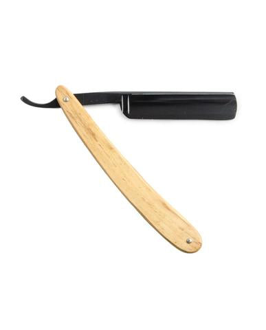 Dovo Straight Razor, "Diamant" 5/8", Carbon Steel, Full Hollow Grind, Black Blade, Olivewood Handle