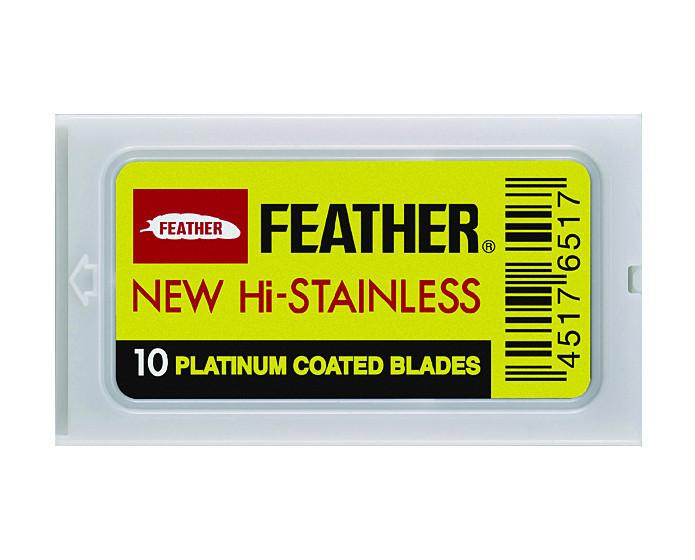 Feather Hi Stainless Double Edge Blades-Yellow Pack - 200 blades (20 packs each with 10 blades) by Feather - Razor Blades (View 2)