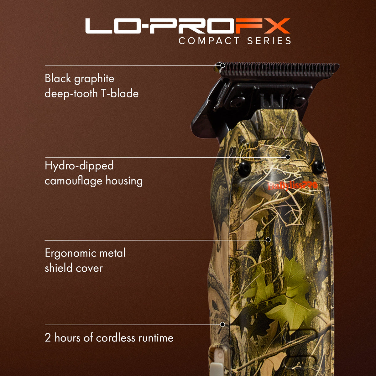BabylissPro Lo Pro Trimmer Camo - Limited Edition by BabylissPro - Sustainable Living (View 6)