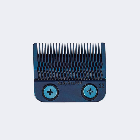 BabylissPro Blue Titanium Metal - Injection Molded (MIM) Precision Fade Blade (22 Teeth)