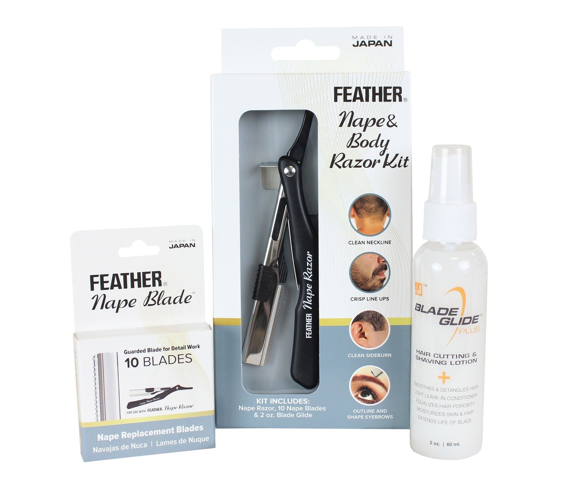 Feather Nape & Body Razor Kit - Eco-friendly - Sama Homes