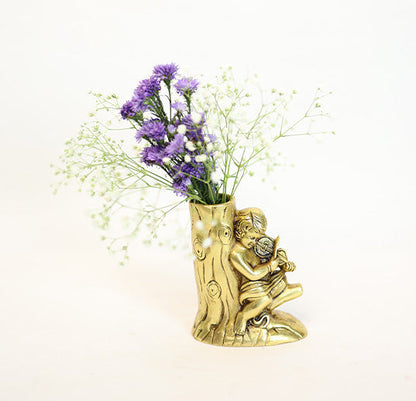 BRASS FLOWER VASE by Siddhhi Arts - Idol (View 2)