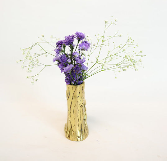 BRASS FLOWER VASE