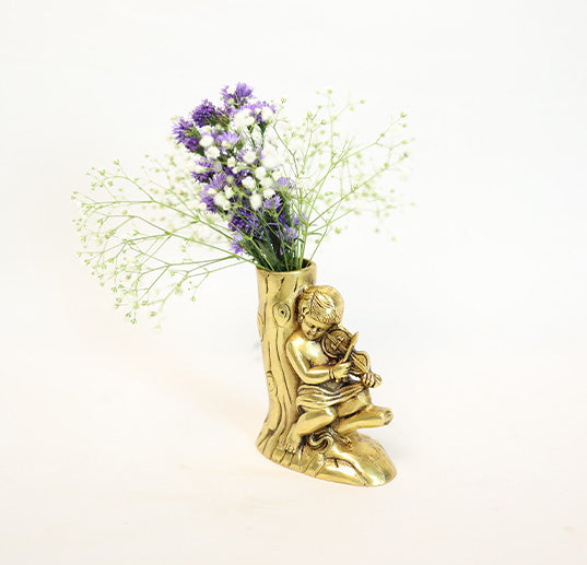 BRASS FLOWER VASE - Image 3