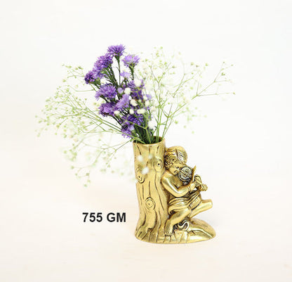 BRASS FLOWER VASE by Siddhhi Arts - Idol (View 6)