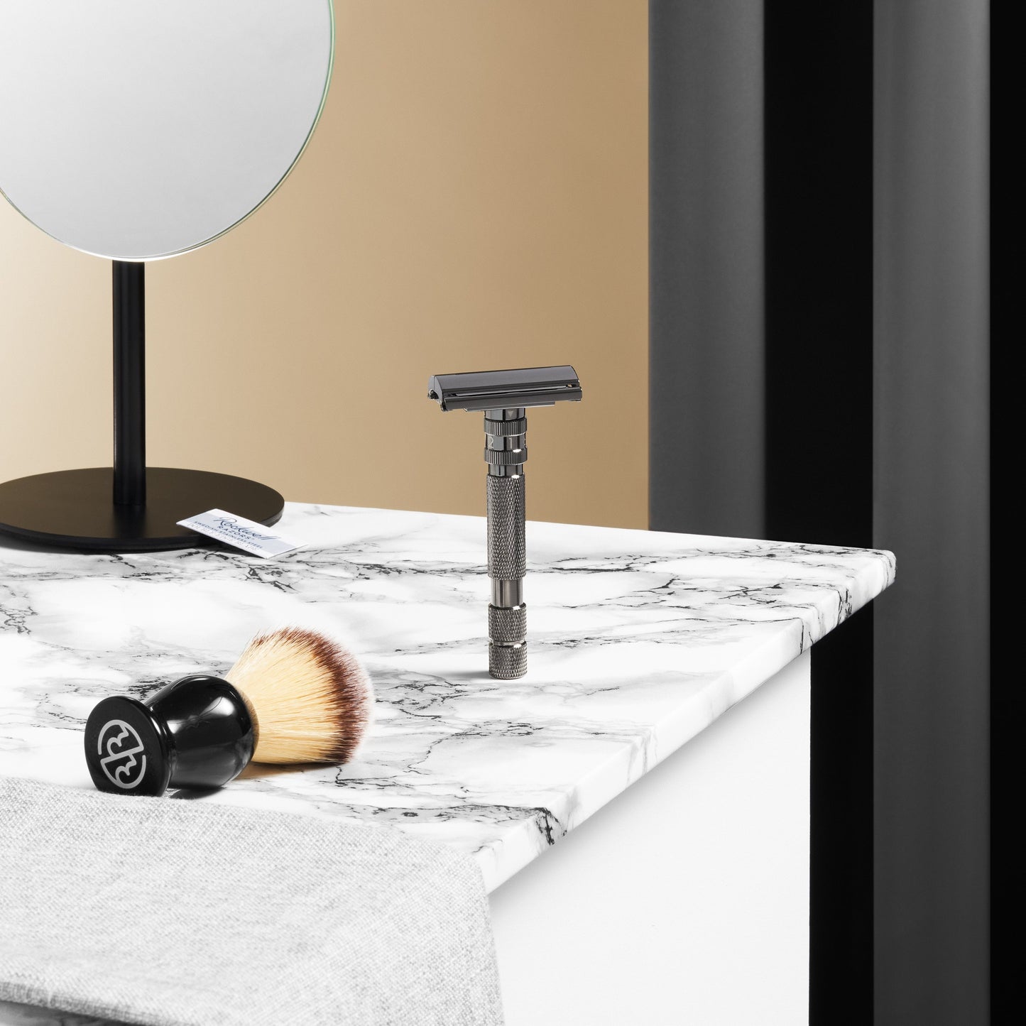 Rockwell T2 Adjustable Twist-To-Open DE Safety Razor - Gunmetal