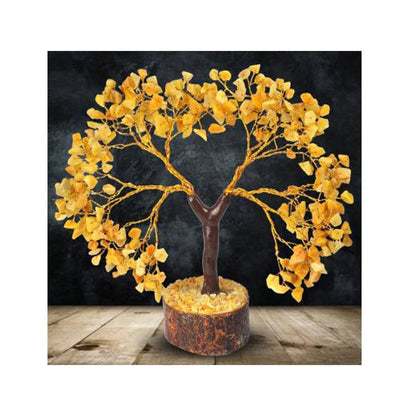 Natural Crystal Golden Quartz Tree by SAMAHealing - Crystal Trees