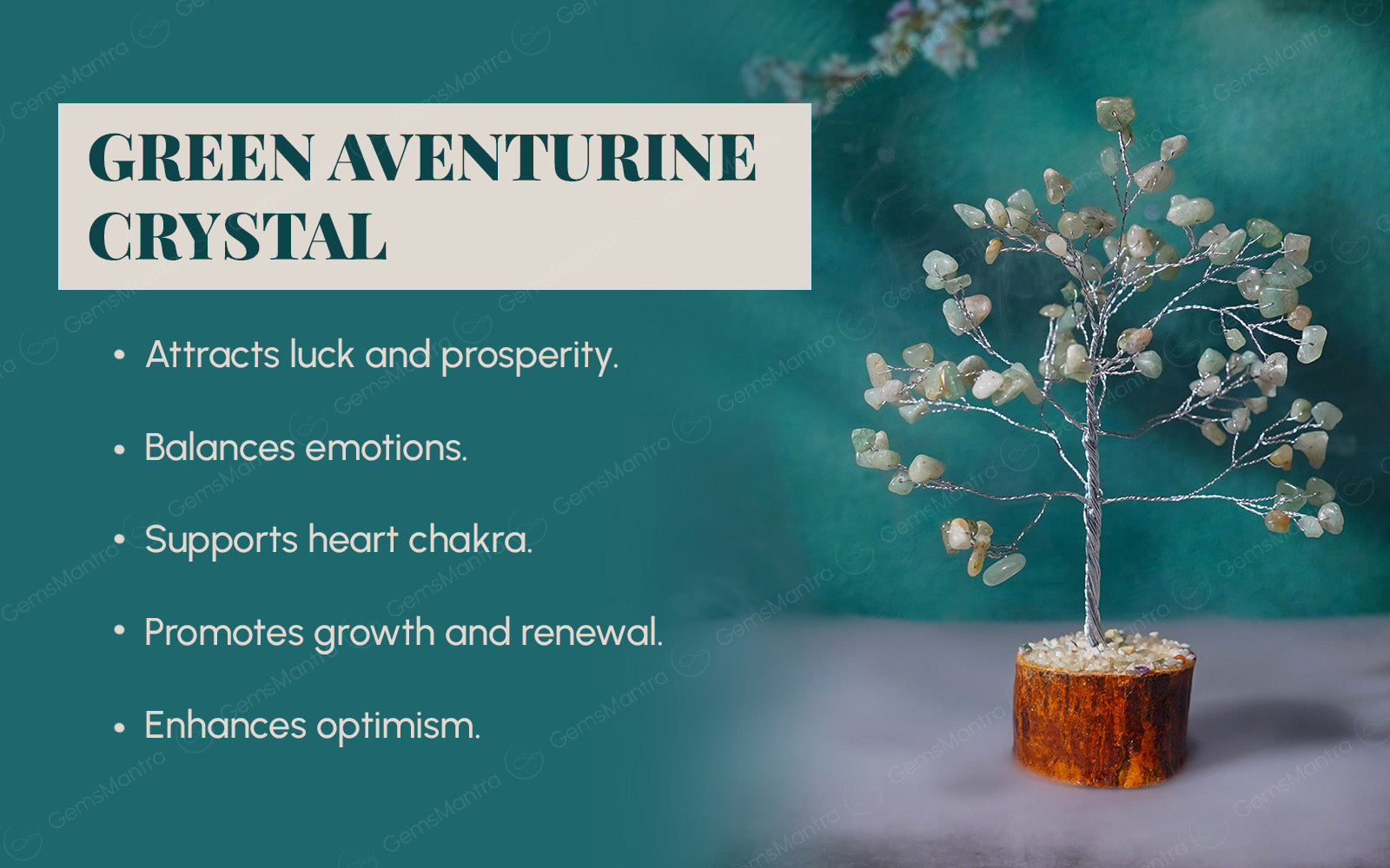 Small Green aventurine Crystal Tree - Image 3