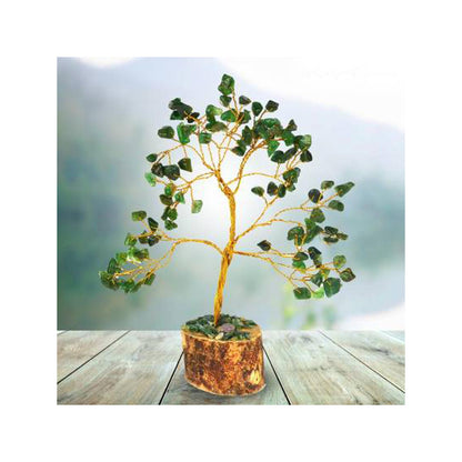 Natural Crystal Green Jade Tree by SAMAHealing - Crystal Trees