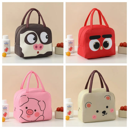 Cute Cartoon Waterproof Large Capacity Lunch Bag Lunch Box Storage Bag Unisex – Image 3