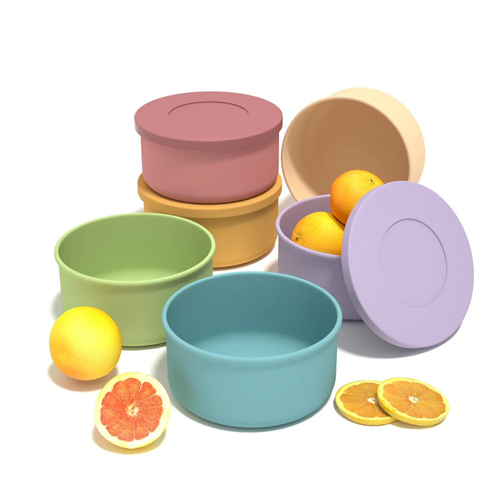 Wholesale Ready Stock Eco-Friendly Silicone Crisper Bowl Cover Microwave Oven Heating Office Lunch Box Tableware Set Bowl Cup – Sama Homes