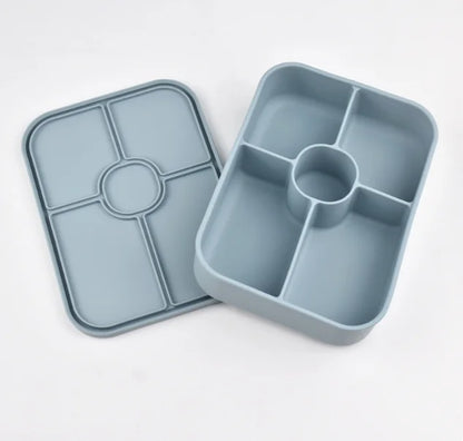1100ml  BPA Free Microwavable Silicone Food Container Storage Heat-resistant Bento Lunch Box Colorful for Adult – Image 2