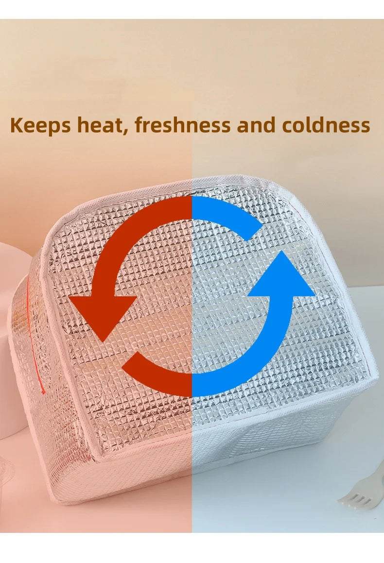 Cute Cartoon Waterproof Large Capacity Lunch Bag Lunch Box Storage Bag Unisex – Image 5 - Image 6