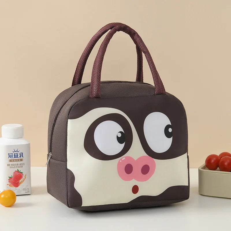 Cute Cartoon Waterproof Large Capacity Lunch Bag Lunch Box Storage Bag Unisex – Image 9