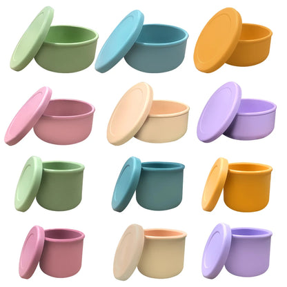 Wholesale Ready Stock Eco-Friendly Silicone Crisper Bowl Cover Microwave Oven Heating Office Lunch Box Tableware Set Bowl Cup – Image 11