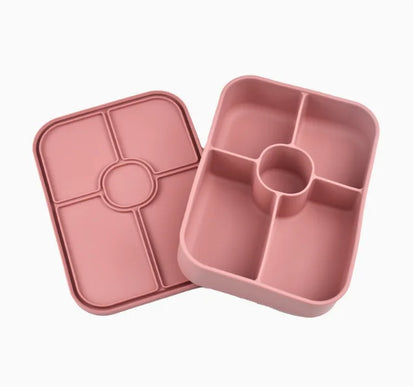 1100ml  BPA Free Microwavable Silicone Food Container Storage Heat-resistant Bento Lunch Box Colorful for Adult – Image 8