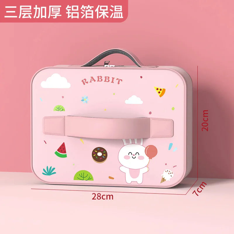 316 Stainless Steel Insulated Bento Lunch Box for Kids Cartoon Food Grade Portable Thermal Compartments Cute Children's Lunch – Image 13