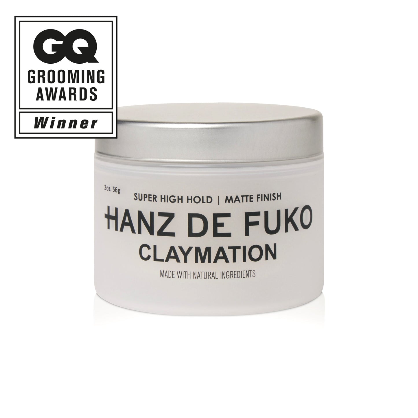 Hanz de Fuko Claymation – Super High Hold Matte Hair Clay-Wax (2oz / 60ml)