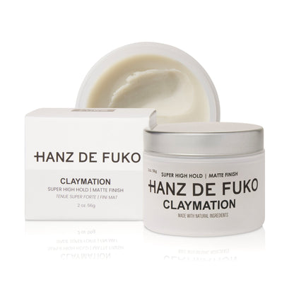 Hanz de Fuko Claymation – Super High Hold Matte Hair Clay-Wax (2oz / 60ml) by hanz de fuko - Sustainable Living (View 3)