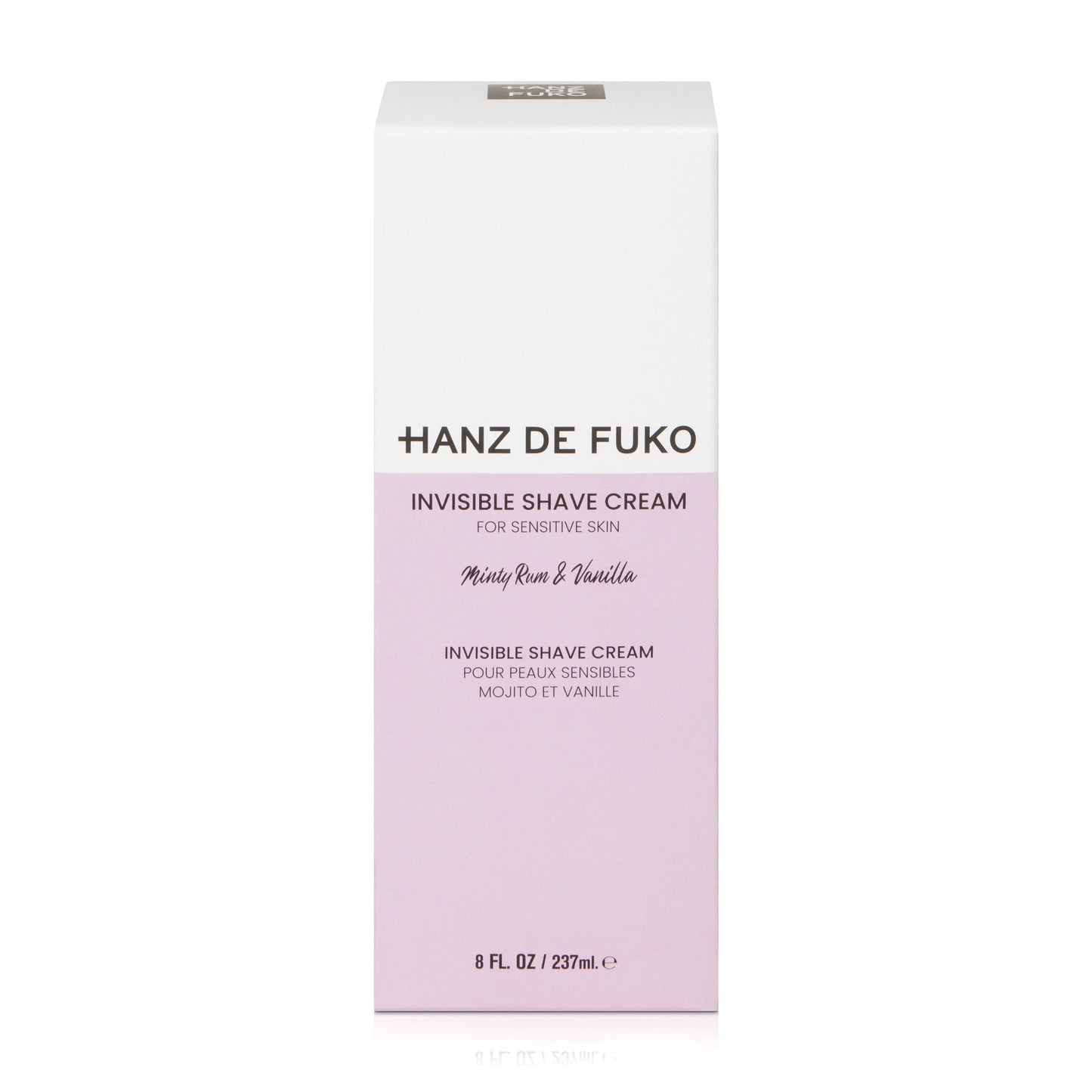 Hanz de Fuko Invisible Shave Cream - Precision Glide Formula, 8oz