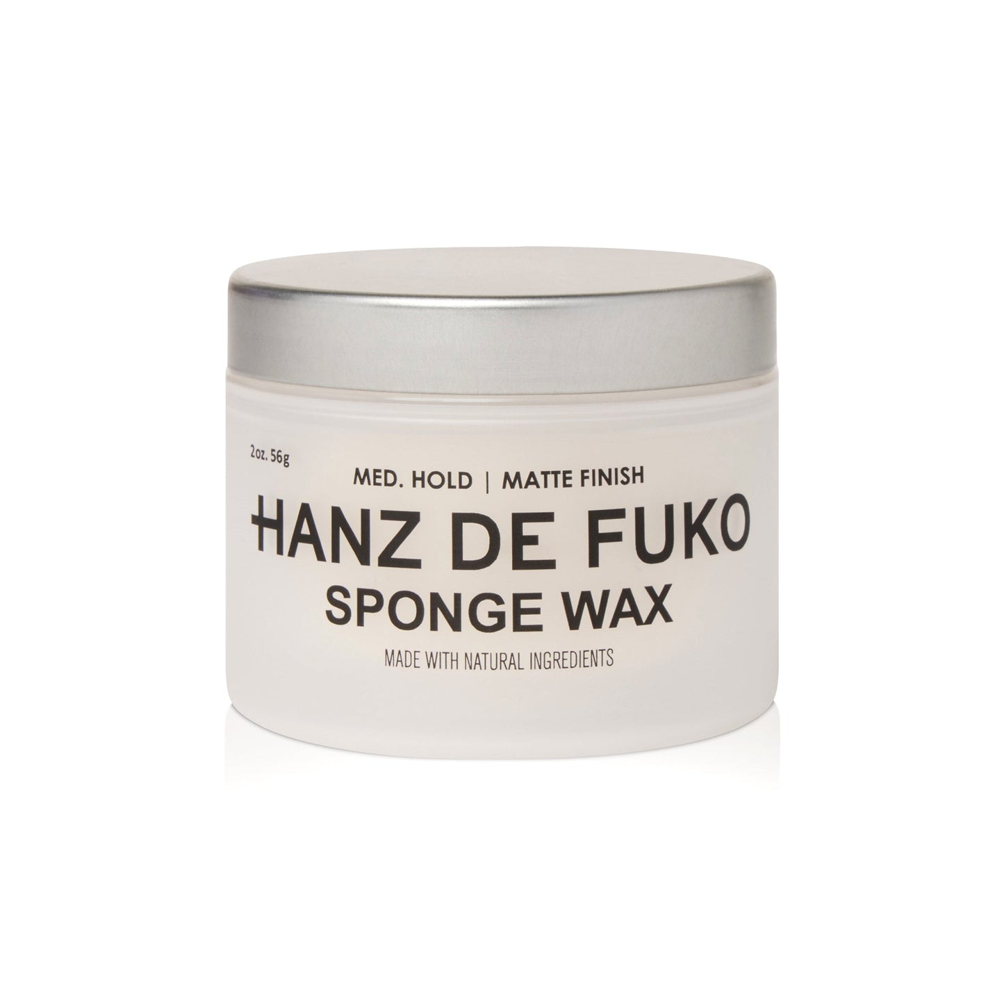 Hanz de Fuko Sponge Wax - Medium Hold Semi-Matte Wax, 2oz