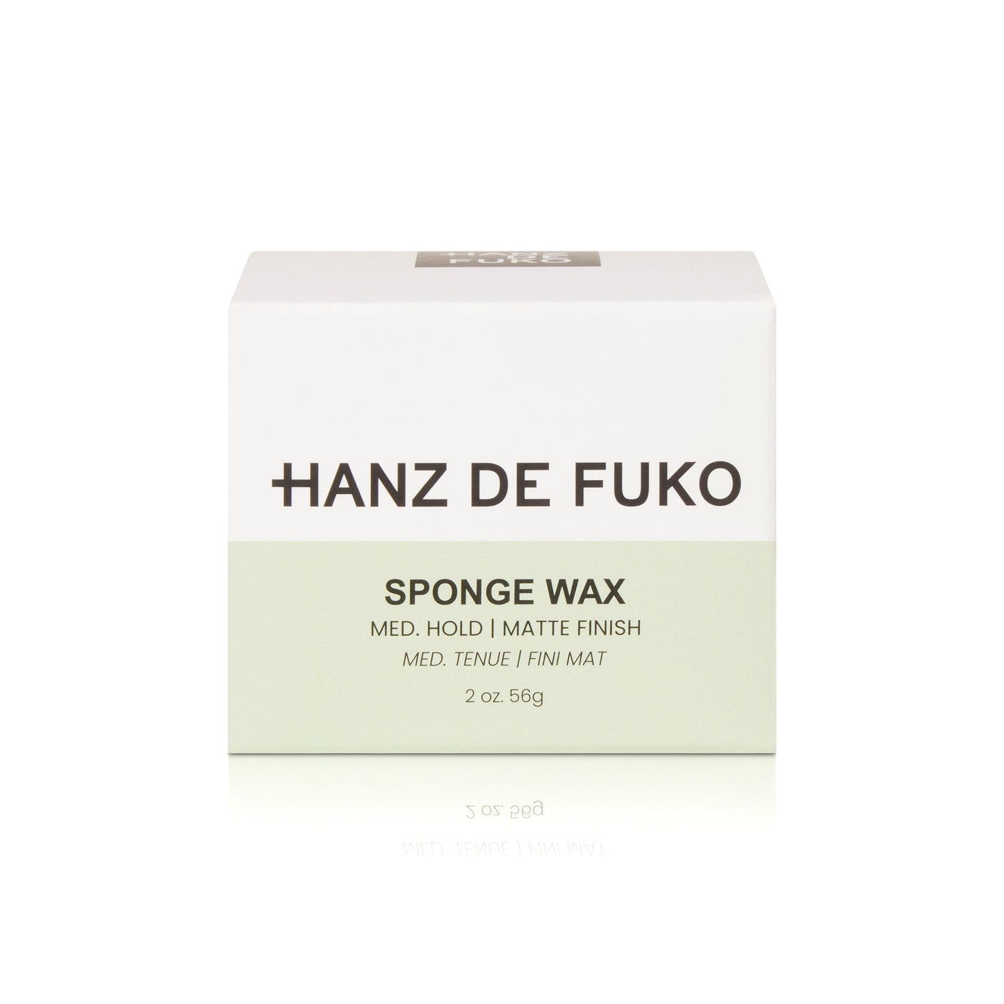 Hanz de Fuko Sponge Wax - Medium Hold Semi-Matte Wax, 2oz