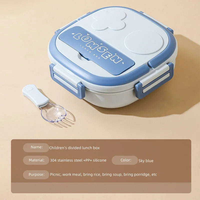 New Arrival Bpa-free Stainless Steel Lunch Box Korea Silicone Lid Eco-friendly Children's Dishwasher Bento Box Storage – Image 6