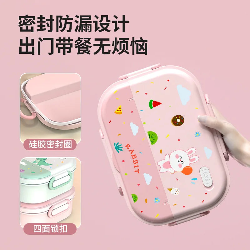 316 Stainless Steel Insulated Bento Lunch Box for Kids Cartoon Food Grade Portable Thermal Compartments Cute Children's Lunch – Image 6