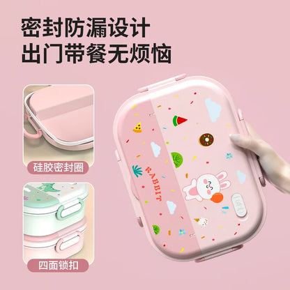 316 Stainless Steel Insulated Bento Lunch Box for Kids Cartoon Food Grade Portable Thermal Compartments Cute Children's Lunch – Image 6