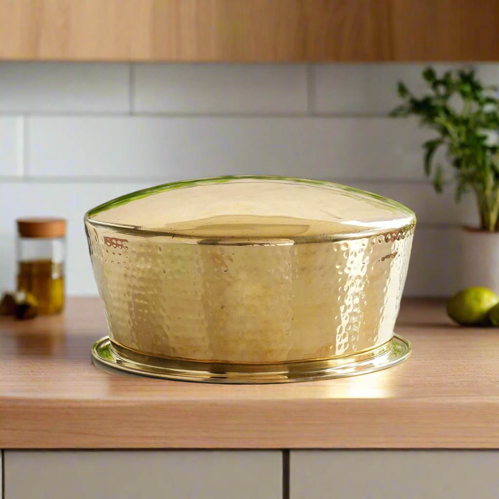 High-Quality Brass Biryani Handi with Lid – Traditional Serving Pot (4L Capacity) – Image 3