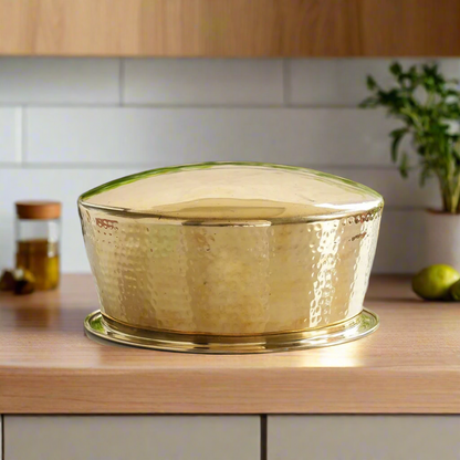 High-Quality Brass Biryani Handi with Lid – Traditional Serving Pot (4L Capacity) – Image 3