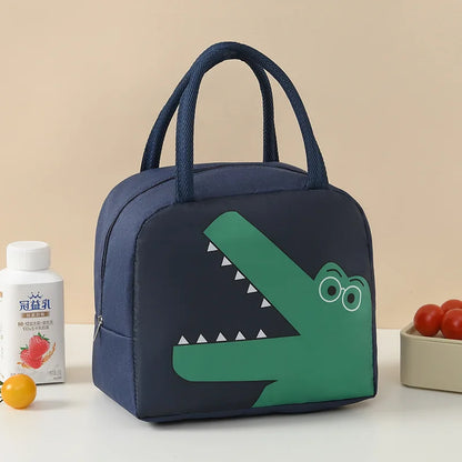 Cute Cartoon Waterproof Large Capacity Lunch Bag Lunch Box Storage Bag Unisex – Image 17