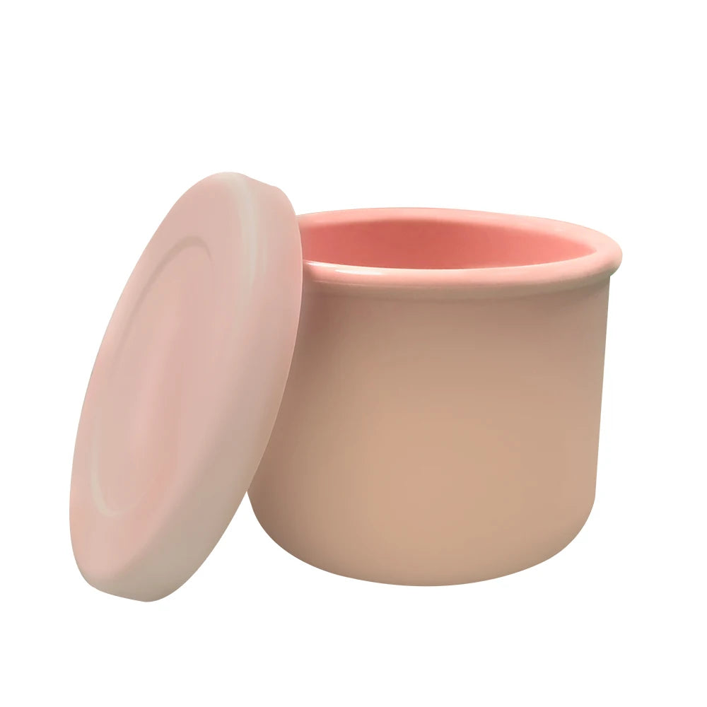 Wholesale Ready Stock Eco-Friendly Silicone Crisper Bowl Cover Microwave Oven Heating Office Lunch Box Tableware Set Bowl Cup – Image 4 - Image 5