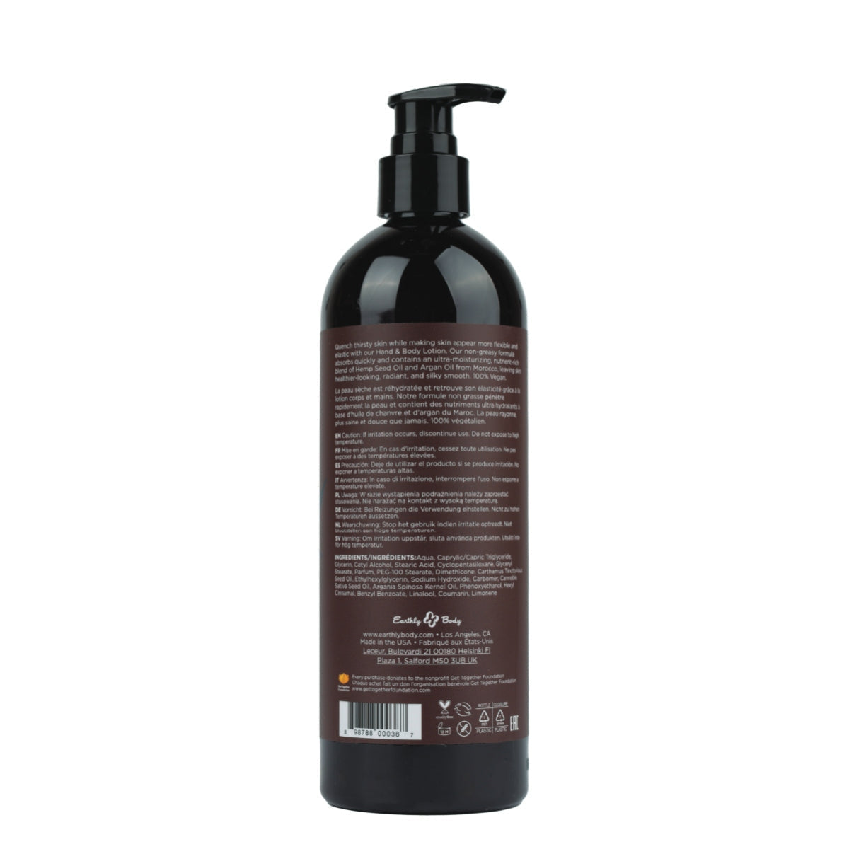 Earthly Body Hemp Seed Hand & Body Lotion Moroccan Nights 16OZ - Image 2