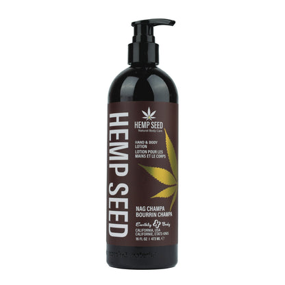 Earthly Body Hemp Seed Hand & Body Lotion Nag Champa 16OZ by Earthly Body - Sustainable Living