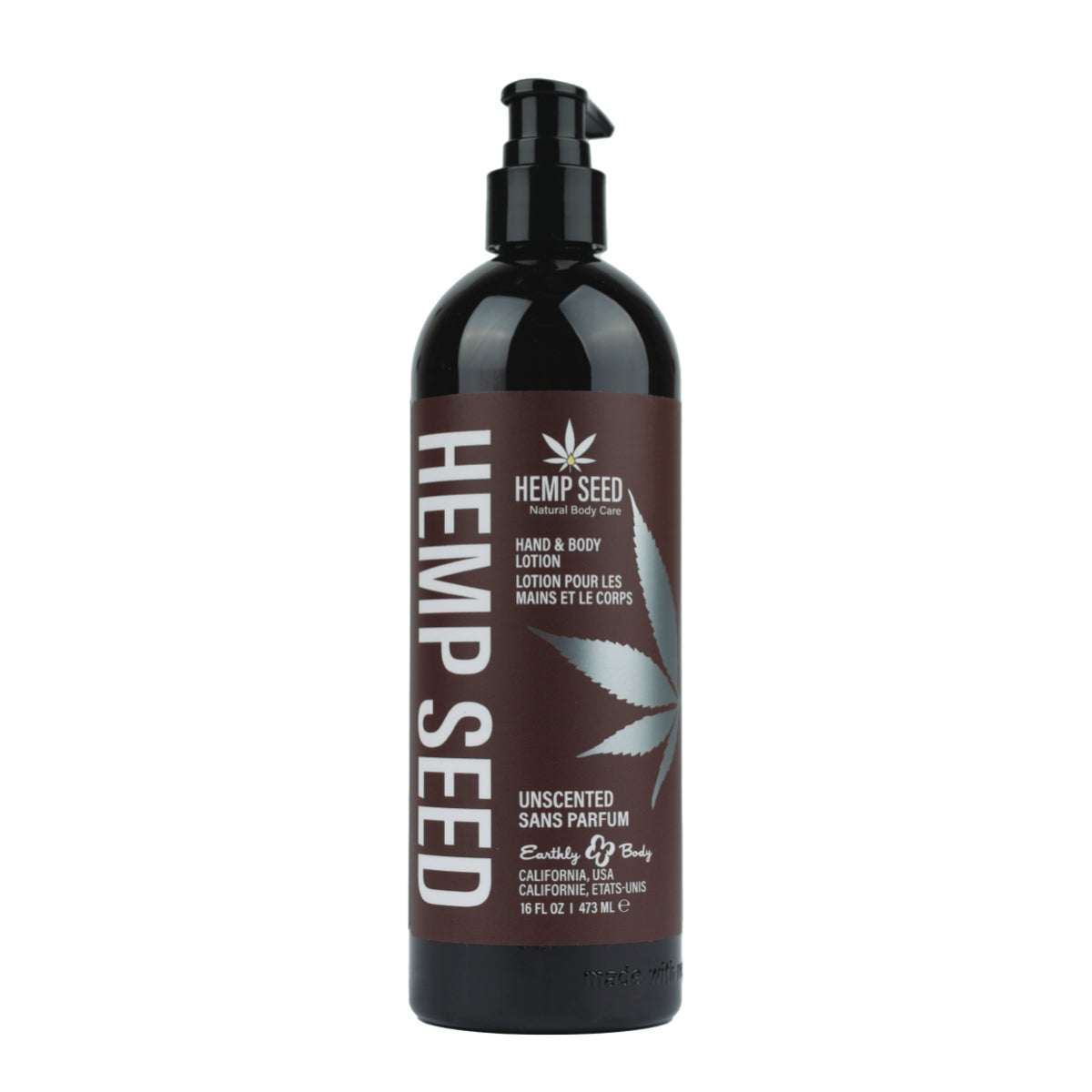 Earthly Body Hemp Seed Hand & Body Lotion Unscented 16OZ by Earthly Body - Sustainable Living