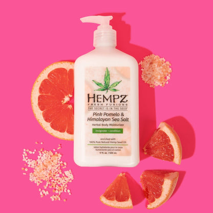 Fresh Fusions Pink Pomelo & Himalayan Sea Salt Herbal Body Moisturizer 17 OZ. by Hempz - Sustainable Living (View 2)