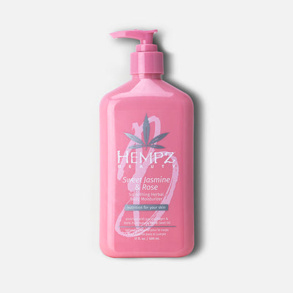 Sweet Jasmine & Rose Collagen Infused Herbal Body Moisturizer 17oz. by Hempz - Sustainable Living