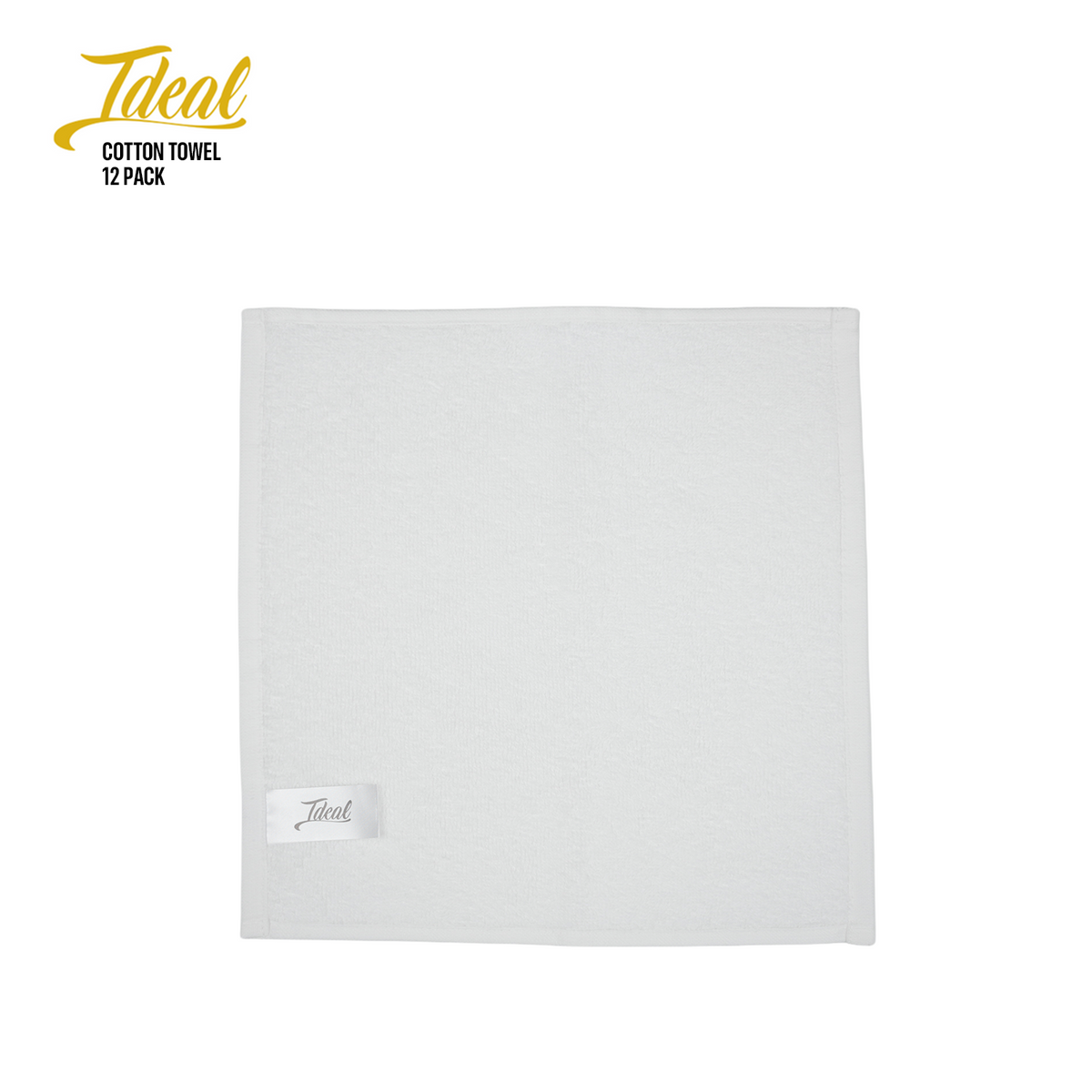 Ideal Cotton Barber Towels White 12"x12" (12 Pack) by Ideal Accessories - Sustainable Living (View 4)