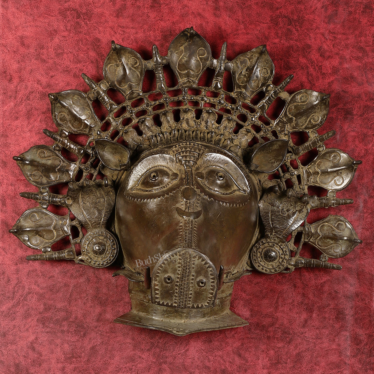 Vintage Bronze Panjurli Varaha Swamy Wall Hanging 20 inch - Eco-friendly - Sama Homes