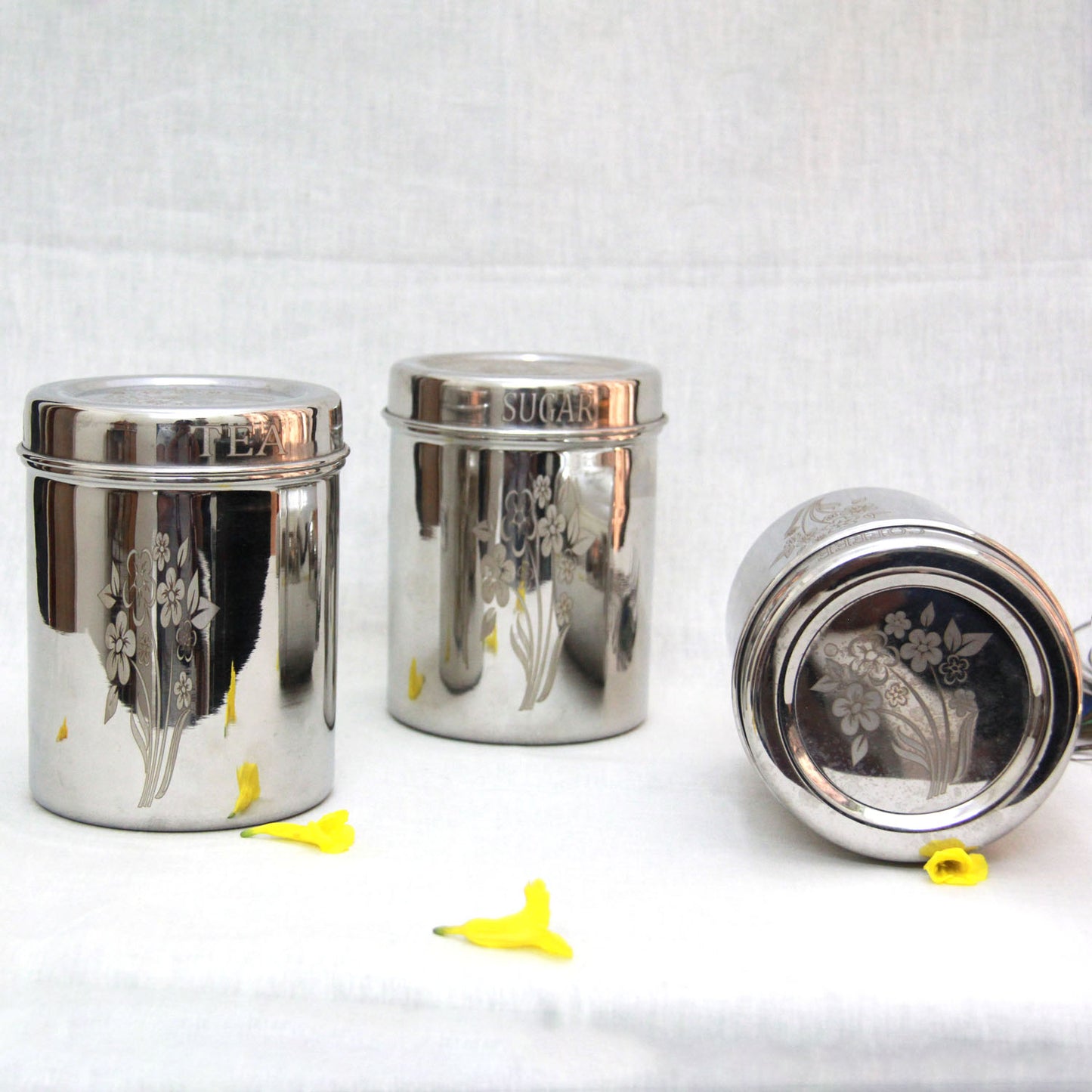 Stainless Steel Containers  Set of kitchenwear