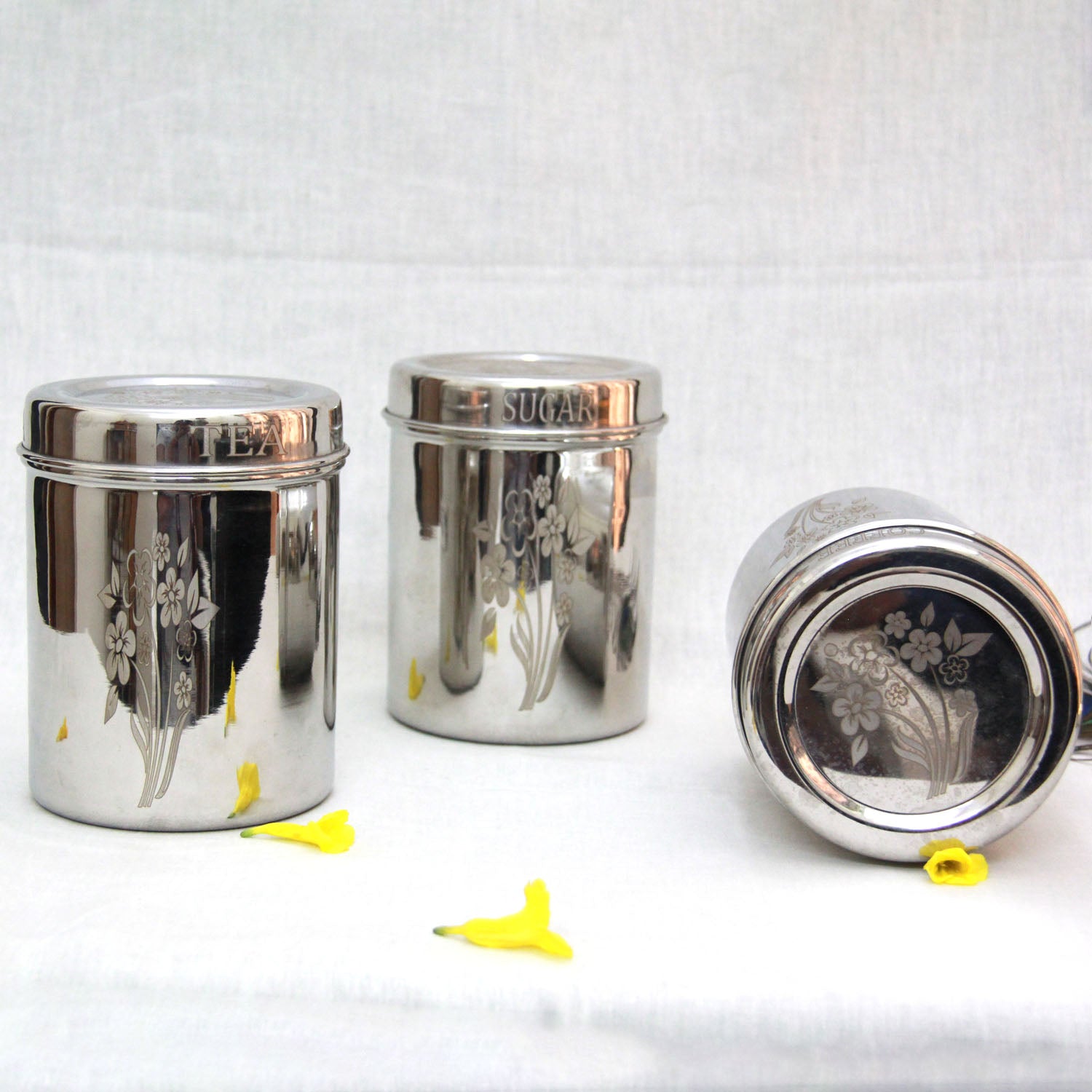 Stainless Steel Containers  Set of kitchenwear