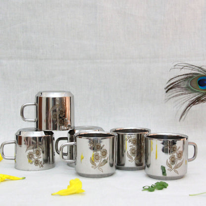 Stainless Steel Tea & Coffee Mug Set