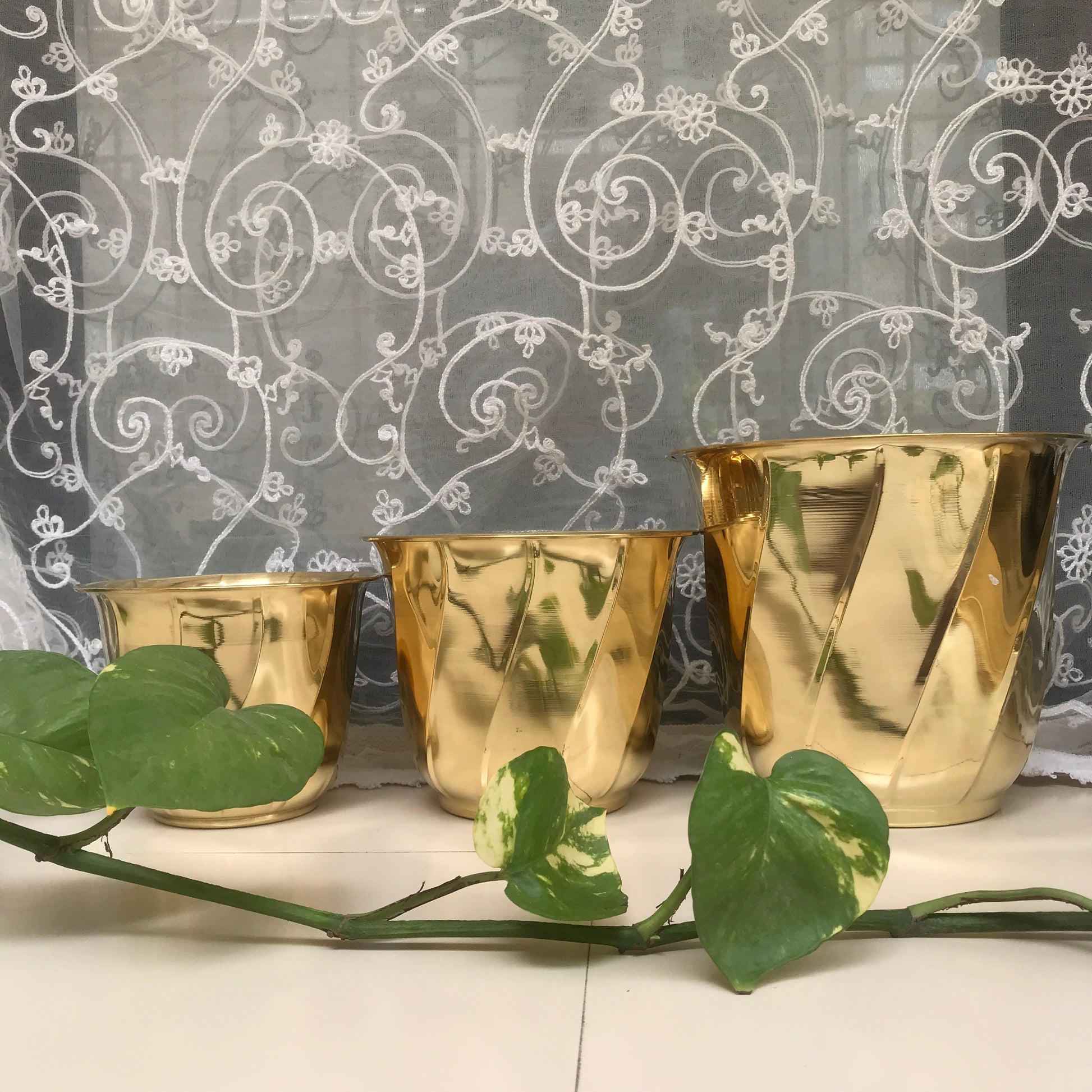 Brass Planter