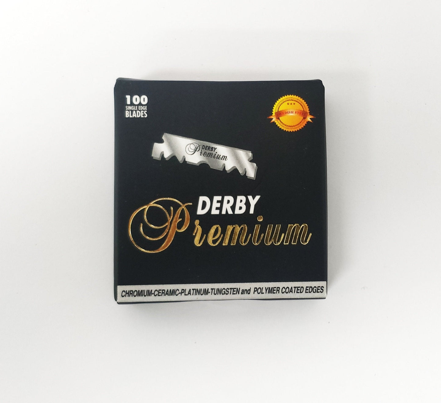 Derby Single Edge Premium Blades (1/2 Double Edge Saftey Razor Blade) 100pk