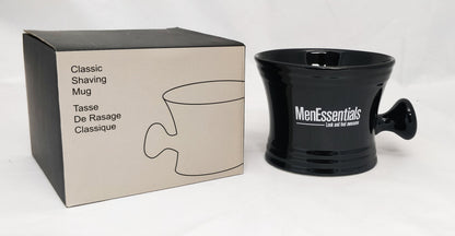 Men Essentials Black Porcelain Apothecary Shaving Mug by Men Essentials - Shave Mugs & Bowls