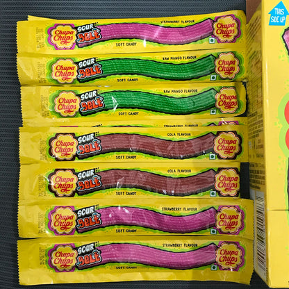 Chupa Chups Suar Belts Soft Candy - Strawberry, Cola & Raw Mango