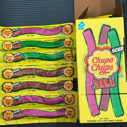 Chupa Chups Suar Belts Soft Candy - Strawberry, Cola & Raw Mango